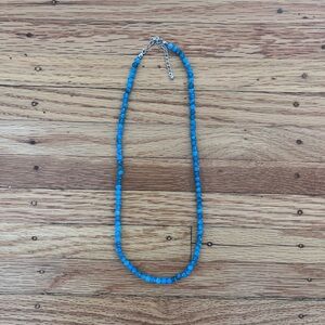Blue Crystal Beaded Necklace
